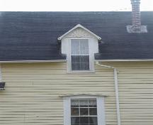Detail of dormer window with fan, MacDonald House, Glendyer, Nova Scotia, 2002.; Inverness County Heritage Advisory Committe, 2002