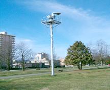 View of air raid siren in Victoria Park, 2004; City of North Vancouver, 2004