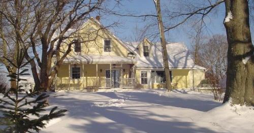 Showing house in winter