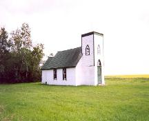 Side view of Holy Trinity Anglican Church, 2004.; Government of Saskatchewan, James Winkel, 2004