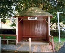 Front elevation of the Vorce Station, 2003.; Don Dool, City of Burnaby, 2003.