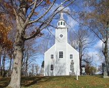 South elevation, Covenanter Church, Grand Pré, Nova Scotia, 2006.
; Heritage Division, NS Dept. of Tourism, Culture and Heritage, 2006