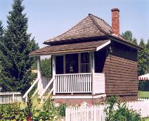 Exterior view of the Irvine House, 2003; Heritage Site Files: PC770000 20. City of Burnaby Planning and Building Department, 4949 Canada Way, Burnaby, BC, V5G 1M2