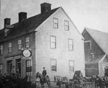 This photograph shows the home before the late 1800 renovations; Town of St. Andrews