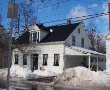 Morrison House, 765 Charlotte Street, eastern side showing gable end of house; City of Fredericton