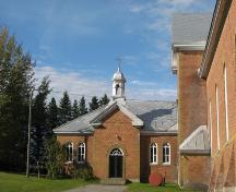Front view of the lateral chapel of Saint-Cœur-de-Marie Church; Madawaska Planning Commission