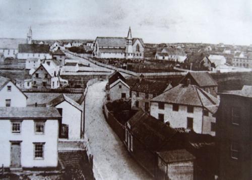 Historic view up Church Street, Bonavista, NL