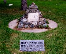 British Soldier Memorial located near the centre of the cemetery on the western side of the path; City of Fredericton