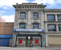 Primary elevation, from the west, of the Lighthouse Mission (Zimmerman Block), Winnipeg, 2006; Historic Resources Branch, Manitoba Culture, Heritage, Tourism and Sport, 2006