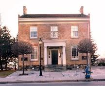 General view of the Ridout Street Complex, showing the Bank of Upper Canada.; Parks Canada Agency / Agence Parcs Canada.