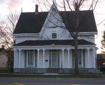 Front façade of dwelling situated on the west side of Waterloo Row; City of Fredericton