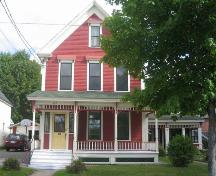 Image showing the front façade of the main dwelling situated on the east side of the street; City of Fredericton