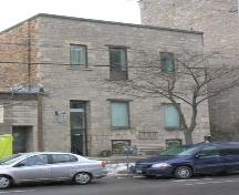 Featured is the pick-dressed limestone rear elevation.; Lyndsay Haggerty, 2007.