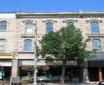 Featured is the three-bay façade with a dentil trimmed cornice.; Lyndsay Haggerty, 2007.