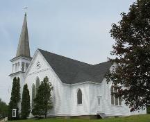 Front elevation, St. Matthew's Evangelical Lutheran Church, Rose Bay, Lunenburg County, Nova Scotia, 2006.; Heritage Division, Nova Scotia Department of Tourism, Culture and Heritage, 2006.