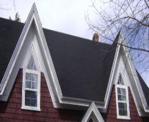 This photograph illustrates the twin Gothic peaks, 2008; Town of St. Andrews