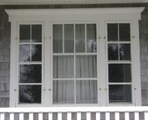 This photograph illustrates one of the  tripartite windows that flank the entranceway, 2008; Town of St. Andrews