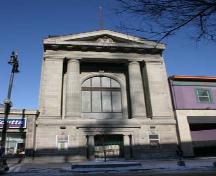 Primary elevation, from the south, of the Mitchell-Copp Building, Winnipeg, 2007; Historic Resources Branch, Manitoba Culture, Heritage, Tourism and Sport, 2007