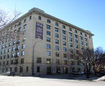 Primary elevations, from the northwest, of the Marshall-Wells Building, Winnipeg, 2006; Historic Resources Branch, Manitoba Culture, Heritage, Tourism and Sport, 2006