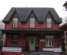 This photograph shows the front façade of the building, facing Water Street, 2008; Town of St. Andrews