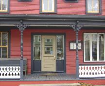 This photograph illustrates the entranceway of the residence, 2008; Town of St. Andrews