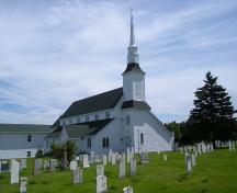 View of St. Peter's Anglican Church and Cemetery. NL. Photo taken 2009.; HFNL/Andrea O'Brien 2009