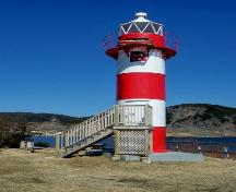 View of Rocky Point Light Tower, Harbour Breton, NL. Photo taken 2009.; Doug Wells 2009