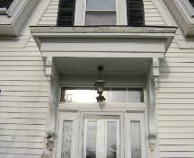 This photograph shows the ornate entablature of the building, 2008; Town of St. Andrews
