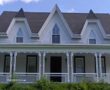 This photograph shows the three cross-gables, 2009; Town of St. Andrews
