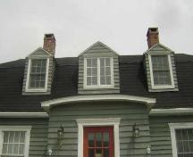 This photograph illustrates the dormers, 2009; Town of St. Andrews
