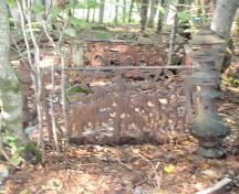 Child's gravesite, family cemetery, 2009; Rural Community of Upper Miramichi