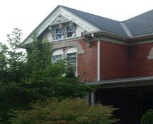 Featured is the ornamental front gable.; Kayla Jonas, 2008.