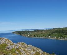Photo taken 2005, at Cupids highest point. View showing what would have been seen from the Old Lighthouse - taken from above.; Deborah O'Rielly/ HFNL 2008
