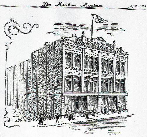 Peter McSweeney Company, Ltd. – vers 1903 – dessin