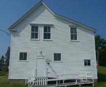 Front elevation, Laurel Rebekah Lodge, Goldboro, NS; Heritage Division, NS Dept. of Tourism, Culture and Heritage, 2009
