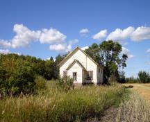 Primary elevation, from the south, of Ruskin School, Ethelbert area, 2007; Historic Resources Branch, Manitoba Culture, Heritage and Tourism, 2007