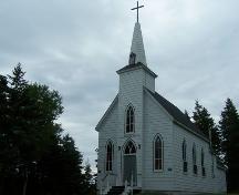 Front and west elevation, St. Vincent de Paul, Queensport, N.S.; Heritage Division, NS Dept. of Tourism, Culture and Heritage, 2009

