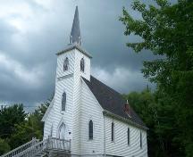 Front and west elevations, Holy Trinity Church, Country Harbour Mines, NS; Heritage Division, NS Department of Tourism, Culture and Heritage, 2009