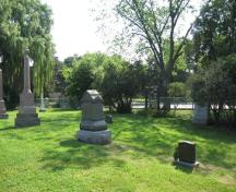 Of note are the individual markers for gravesites.; Beatrice Tam, 2008.