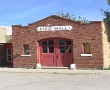Ogema Fire Hall from South West, 2004.; Government of Saskatchewan, Marvin Thomas, 2004.