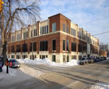 Primary elevations, from the southwest, of the Stovel Printing Building, Winnipeg, 2007; Historic Resources Branch, Manitoba Culture, Heritage and Tourism, 2007