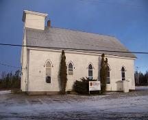 West facade, Kirk Memorial United Church, Aspen, N.S.; Heritage Division, NS Dept. of Tourism, Culture and Heritage, 2009