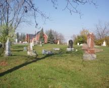 Of note is the location across from Munn's United Church.; Martha Fallis, 2008.