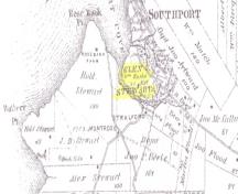 Location of William Burke's Glen Stewart Farm; Meacham's Illustrated Historical Atlas of PEI, 1880