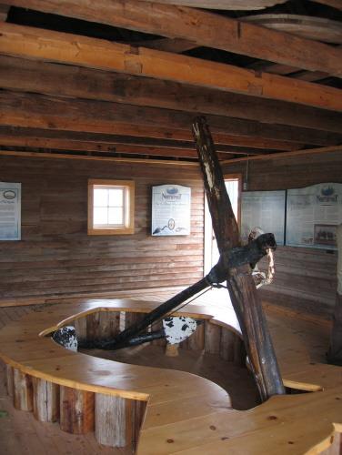 Showing interior with anchor and display panels