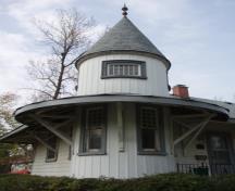 Featured is the two storey tower.; Paul Dubniak, 2009.