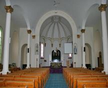 Interior view of the Historic église de l'Enfant-Jésus, Richer, 2007; Historic Resources Branch, Manitoba Culture, Heritage and Tourism, 2007