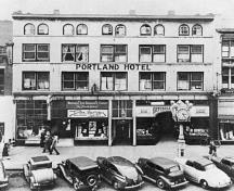 Historic view of Portland Hotel; City of Victoria,(CVARD STS - Yates #22)