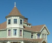 Turret and woodwork detail, 27 Victoria Street West, Amherst, NS.; Heritage Division, NS Dept of Tourism, Culture and Heritage, 2007