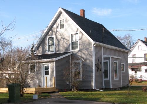 Showing east elevation